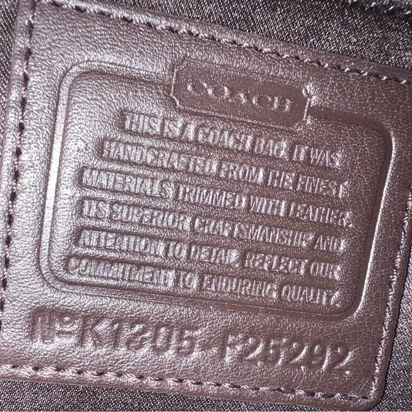 Coach signature large sateen and leather book tote bag - Picture 16 of 16